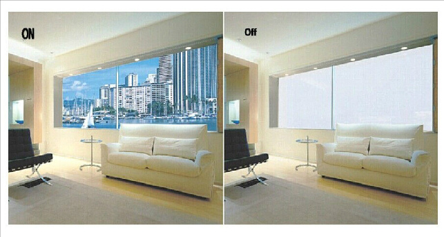 Hotel Decoration Self Adhesive Smart Glass Film Privacy Magic Film