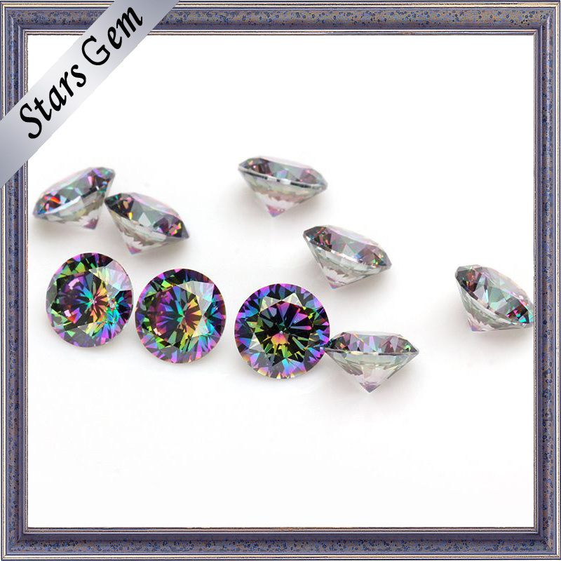 Customized Colorful Electroplate Various Shape Cubic Zirconia