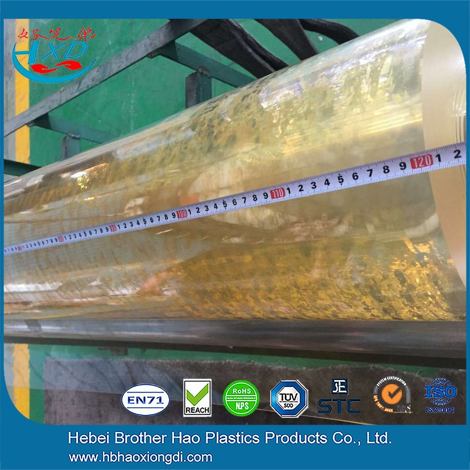 1200mm Width Strong Industrial Crystal Clear PVC Plastic Sheets