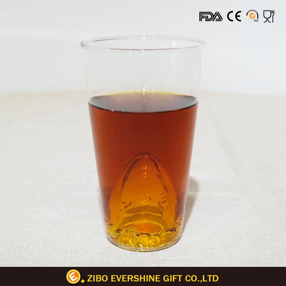 Transparent Shark Shape Borosilicate Glass