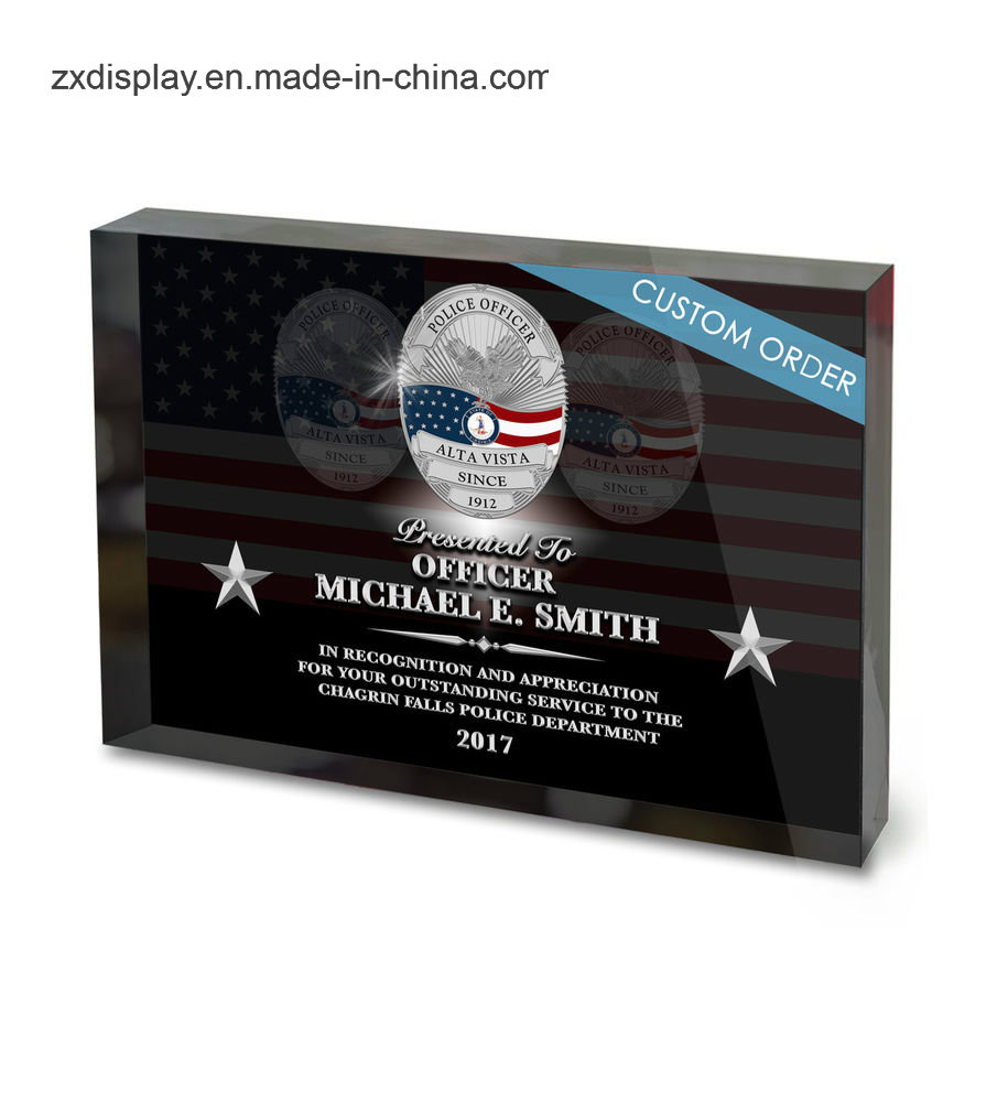 Custom Acrylic Block Recognition Award