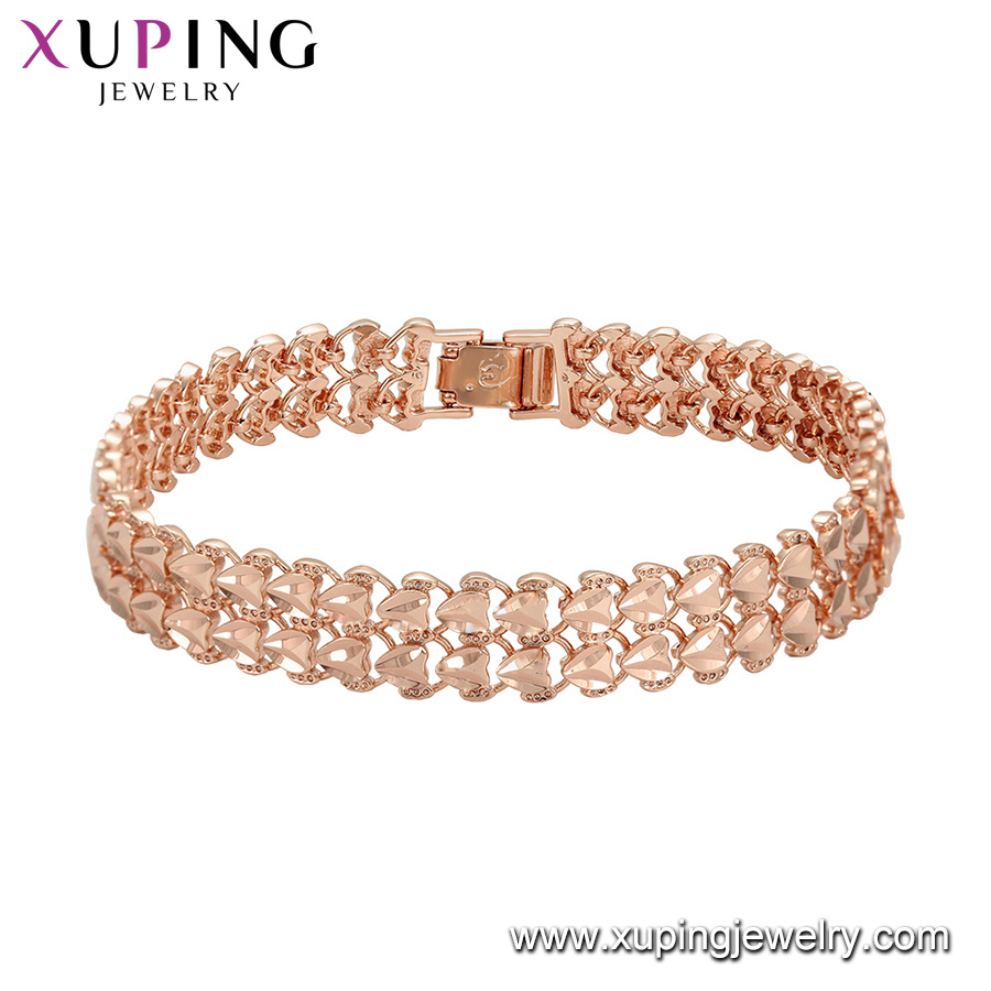 75525 Xuping Elegant Rose Gold Color Bracelet