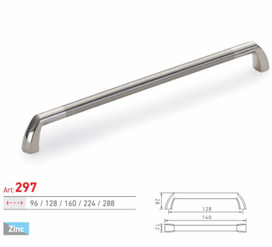 Modern Simple Design Zinc Alloy PC Finish Cabinet Handle (297)