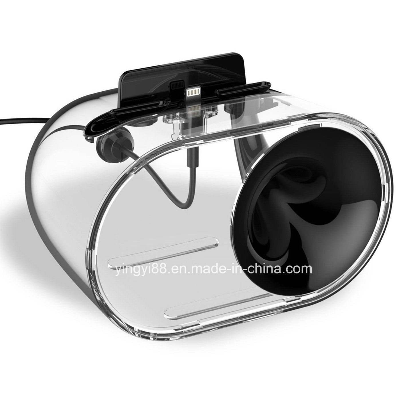 Custom Crystal Clear Acrylic iPhone Charging Stand