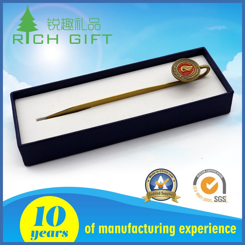 Custom Design Fine Fashion Metal Bookmark for Business People