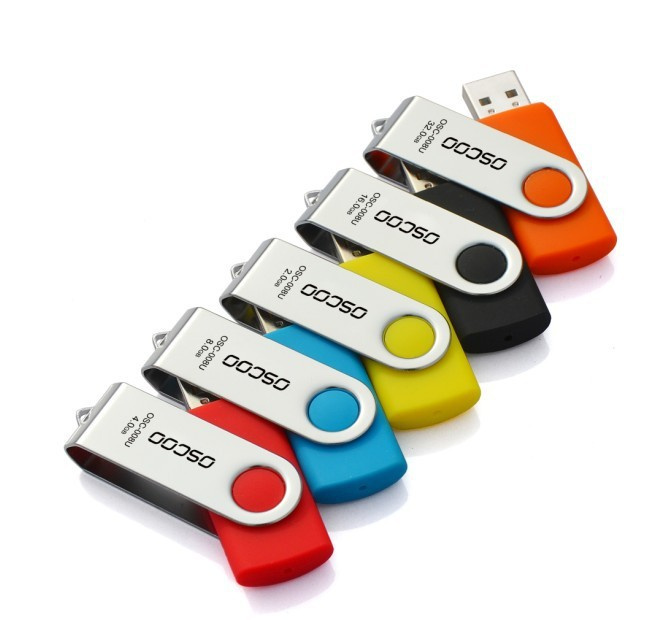 Wholesale Rotary USB Flash Drive Metal Mini Small Gift 128MB-128GB
