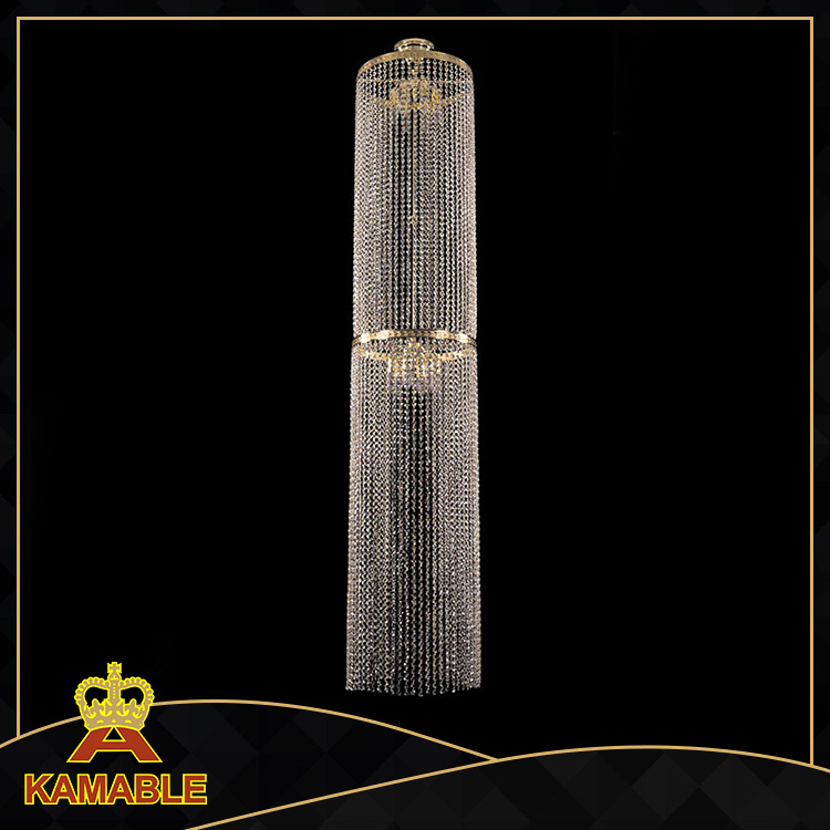 Modern Hotel Staircase Decorative Crystal Pendant Lamp (KA2140)