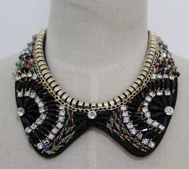 Fashion Charm Crystal Costume Jewelry Necklace (JE0077-1)
