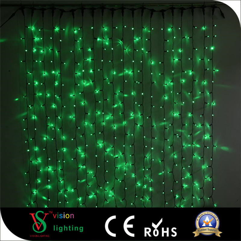 Waterfall LED Curtain Lights for Christmas Decorations