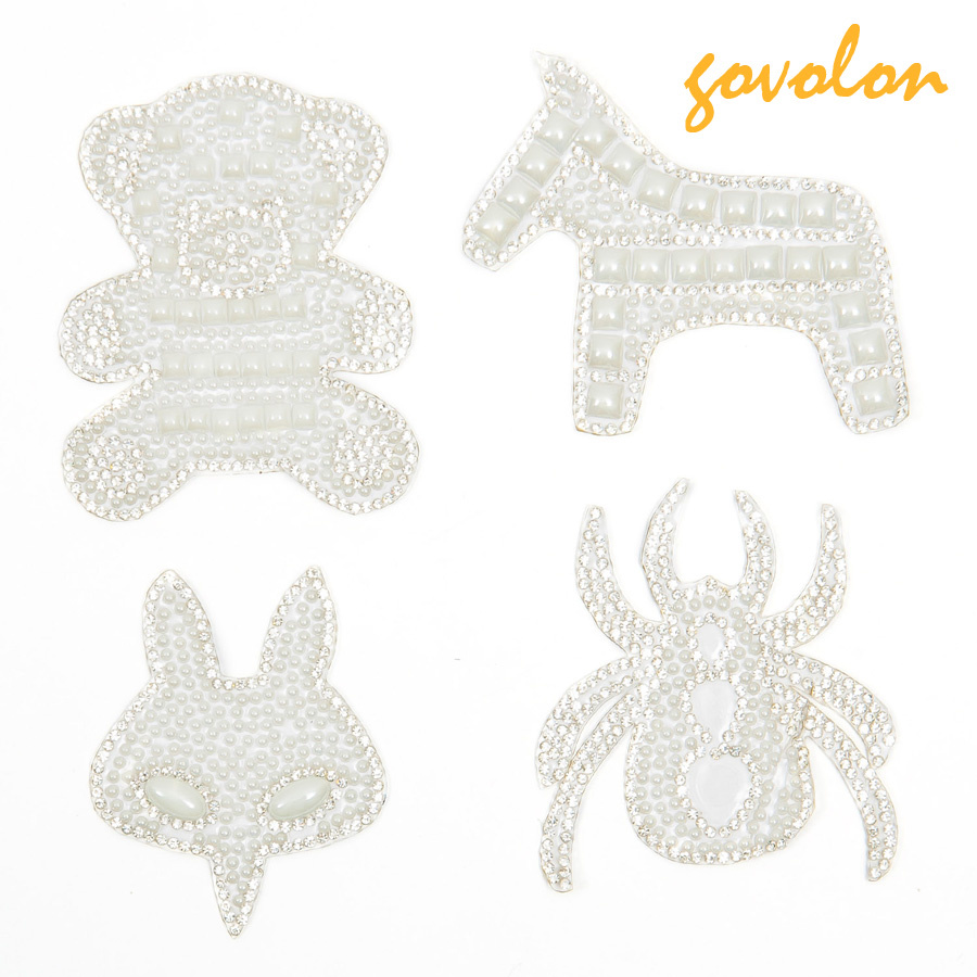 Animals Pattern Heat Transfer Rhinestone Garment/Bag Patch