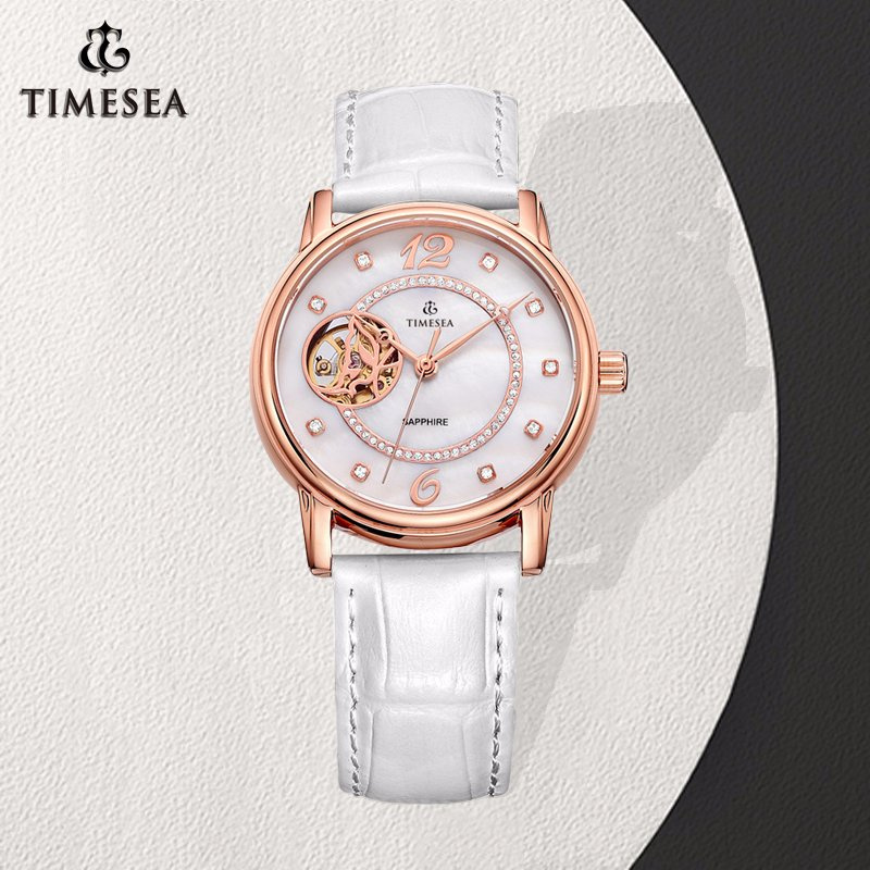 Fashion Women Wristwatch Lady Leather Stainless Steel Analog Watch