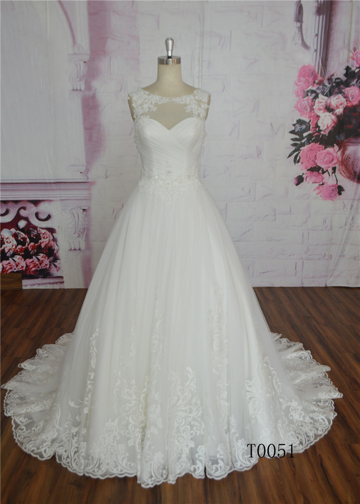 Good Qualty Lace Wedding Dress Ball Gown