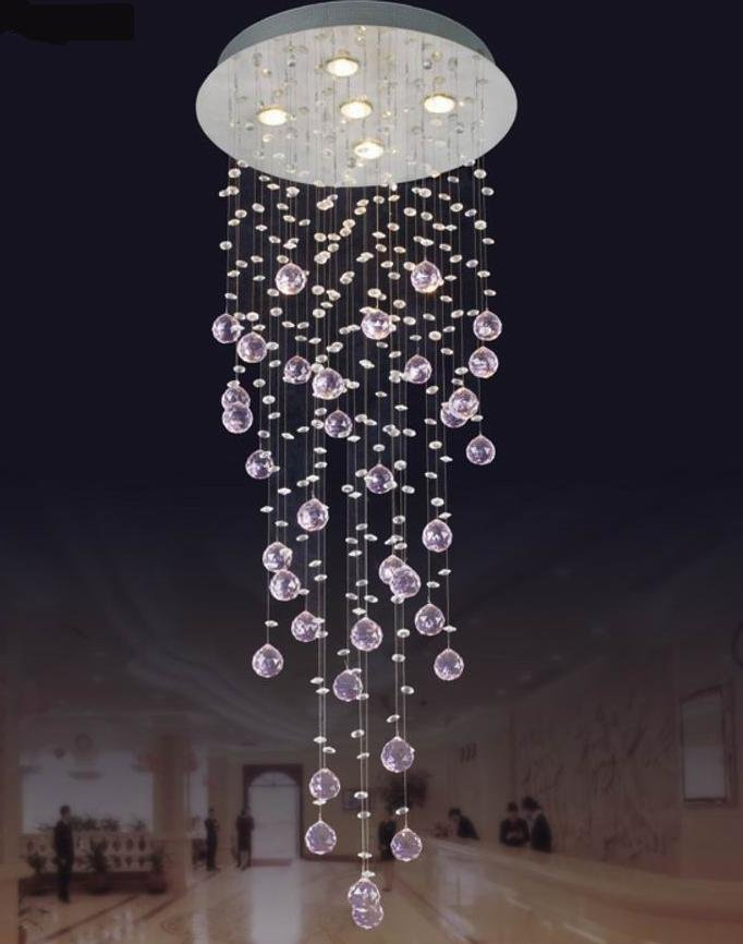 Crystal Glass Ceiling Lamp (6840--5)
