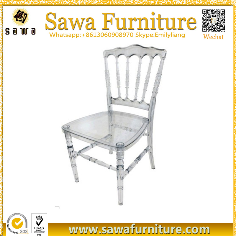 Clear Resin Napoleon Tiffany Wedding Chair for Sale