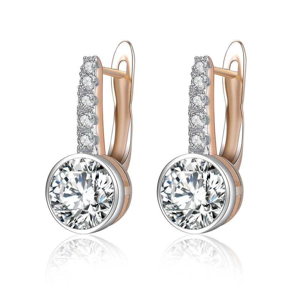 Wholesale Zircon Crystal Rhinestone Fashion Women Lady Stud Earring