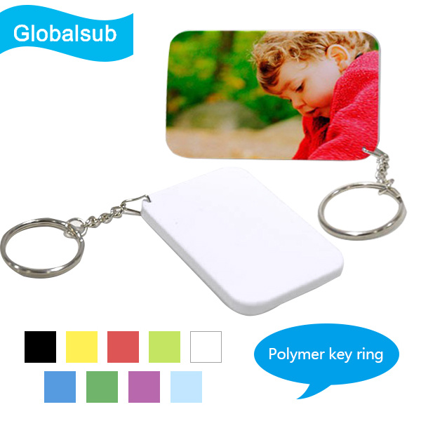 Sublimation Blank Custom Polymer Keychain