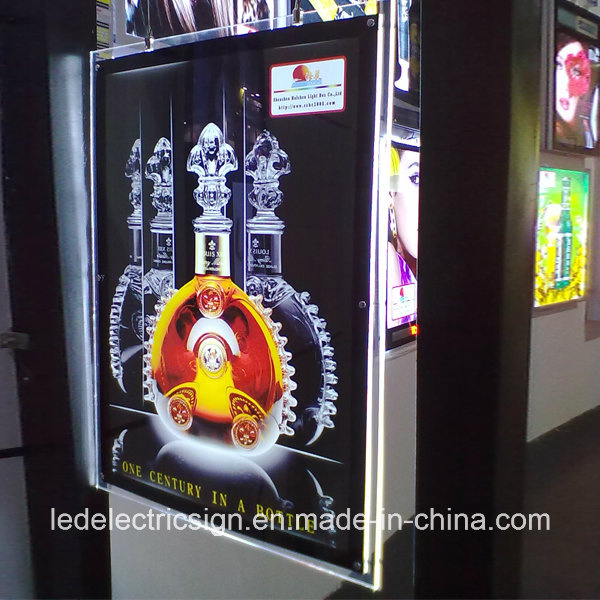 Wall Mounted Crystal LED Light Box and Picture Display Billboard