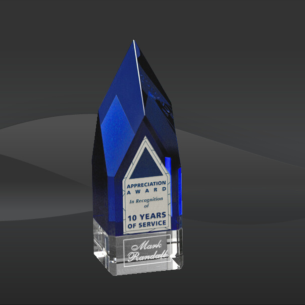 Blue Crystal Monolith Award (CD-6872, CD-6873, CD-6874)