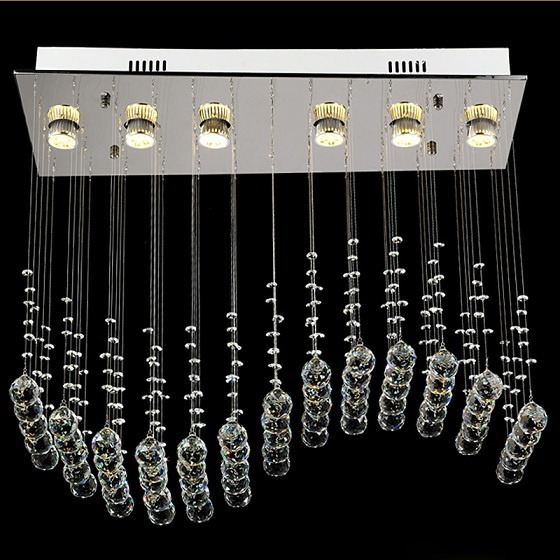 High Quality Whole Sale Price Crystal Chandeliers LED Pendant Lighting 8032-6