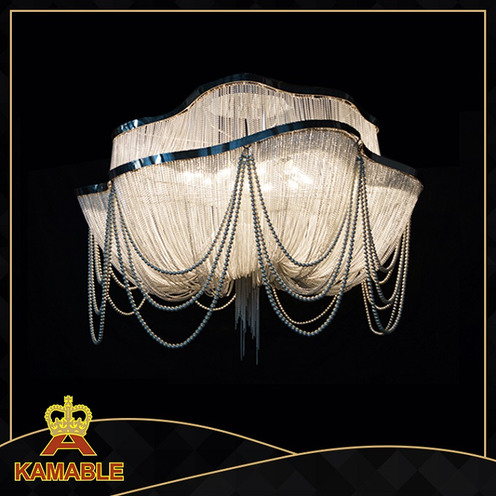 Modern Pearl Chain Chandelier Project Lamp (KA1219)