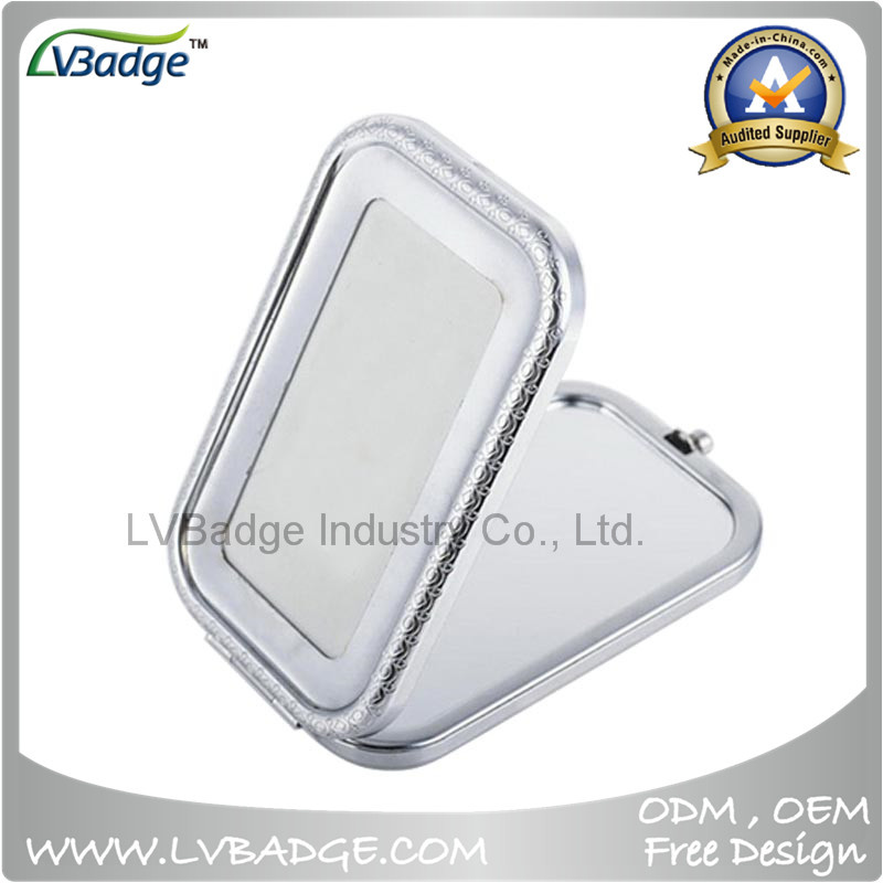 Promotional Gift Epoxy Coated Metal Compact Mirror