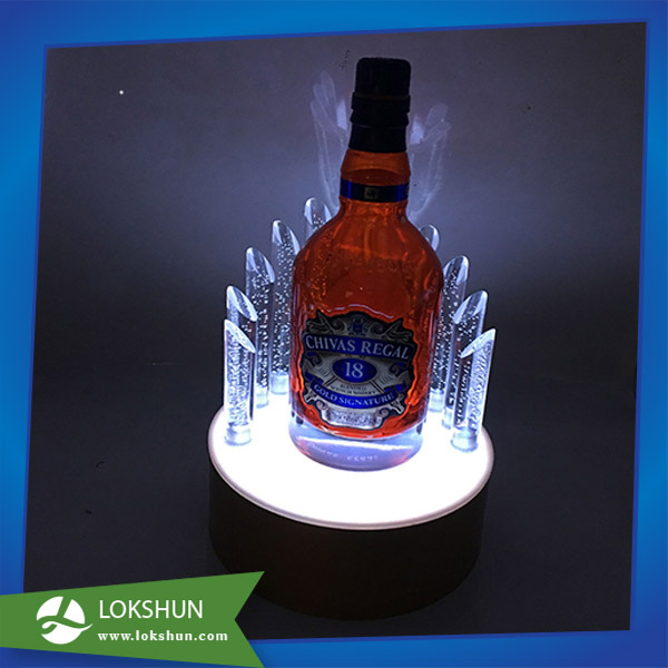 Wine Retail Store LED Lighting Counter Top Display Stand