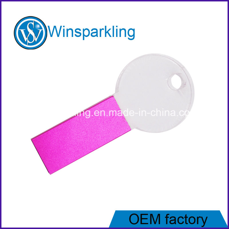 Crystal Key Shape USB Drive with Free Logo 16GB