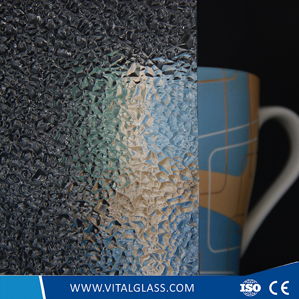 3-6mm Clear Dimond Patterned Glass with CE&ISO9001