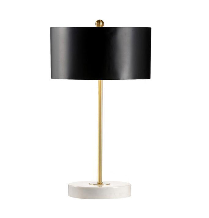 Metal Stone Table Lamp (WHT-055)