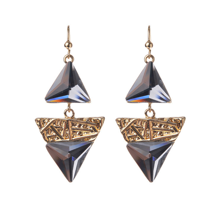 Fashion Earring Long Triangle Retro Explosion Earrings