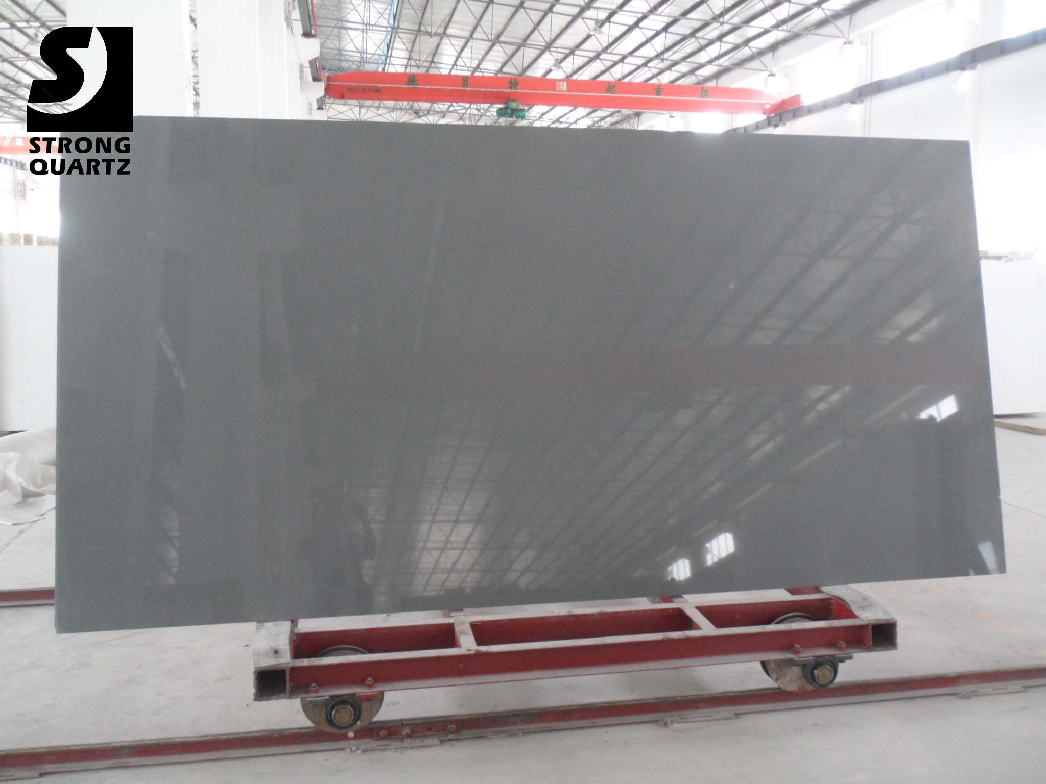 Crystal Grey Quartz, Engineered Quartz Tiles for Flooring