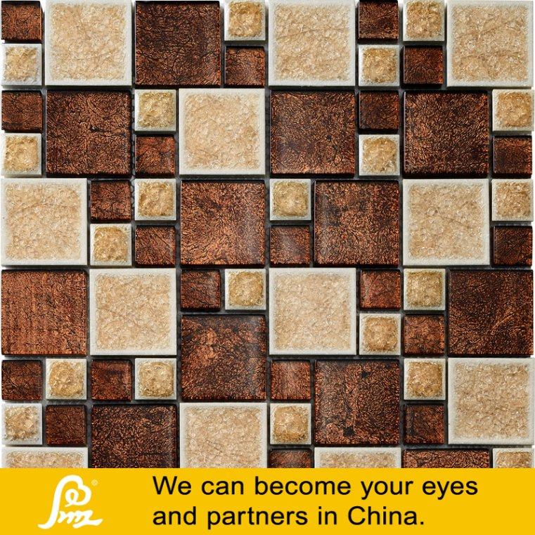 Ceramic Mosaic with Cracker Art and Wall Paper (C01)