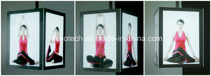 Ceiling Hanging Acrylic Photo Frame Slim LED Light Box with Magnetic Open
