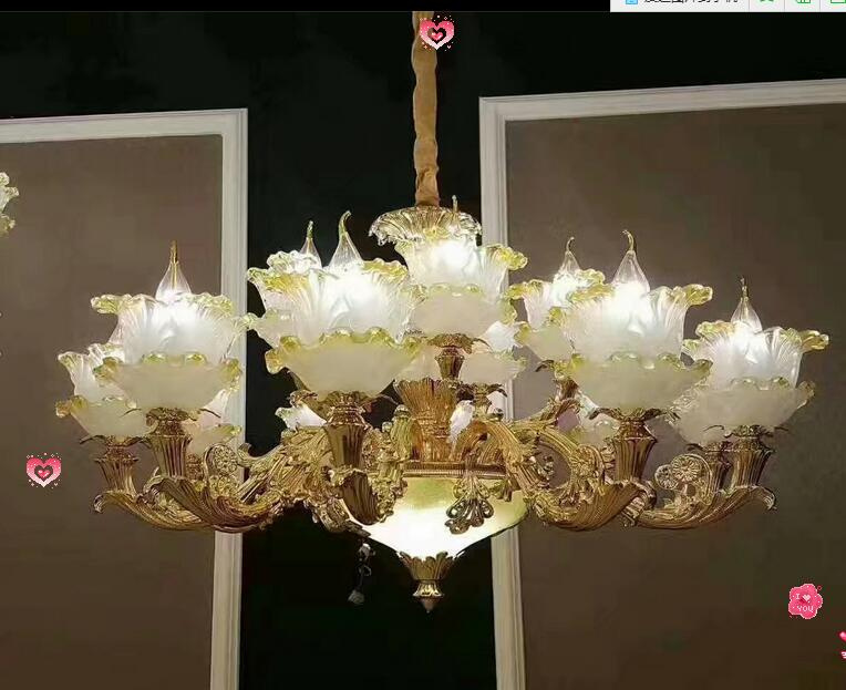 Multi-Colors Golden Zinc Alloy Chandelier