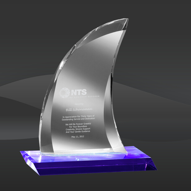 Captain's Choice Crystal Award (MPI-CR-A1023-BU)