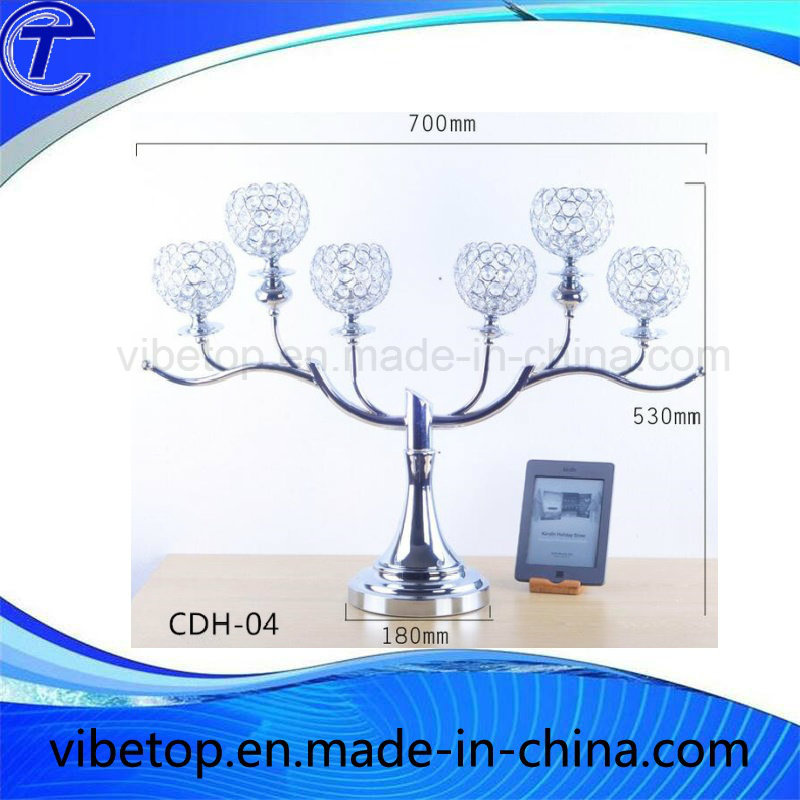 European Classical Wedding/Home Decoration Tree-Shaped Crystal Candlestick