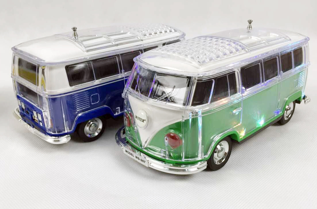Latest 2018 Promotional Gift Bluetooth Speaker Bus Speaker with Crystal LED Light