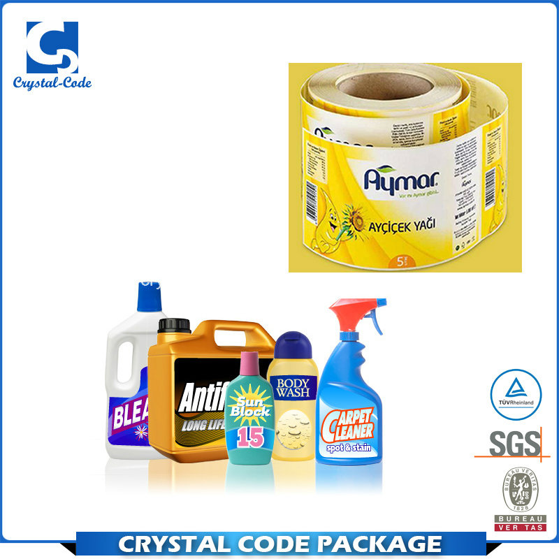 High Quality Colorful PP Resuable in Mould Sticker Label