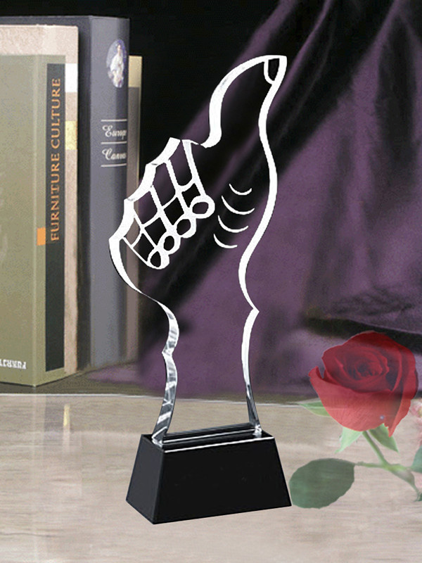 Crystal Medal with 3D Laser Engrave
