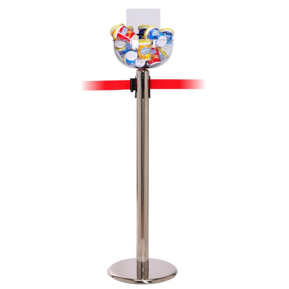 Display Bowl with Large Capacity for Fewer Re-Stocks