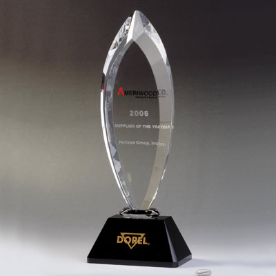 Crystal Award with Black Crystal Base