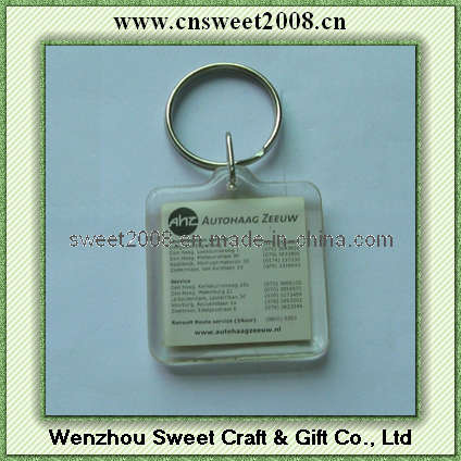 Plastic Keychain with Customized Printing (KYC23071)