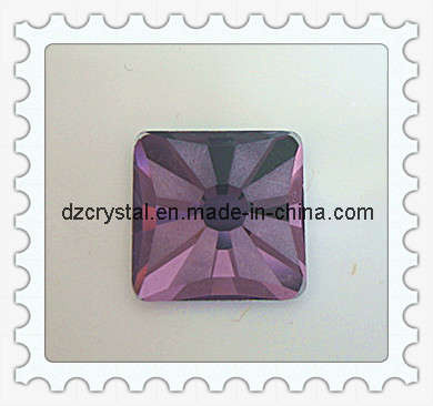 Glass Square Garment Pendants for Jewelry Ornament