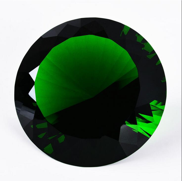 Wedding Decoration Gift 100mm Green Crystal Diamond