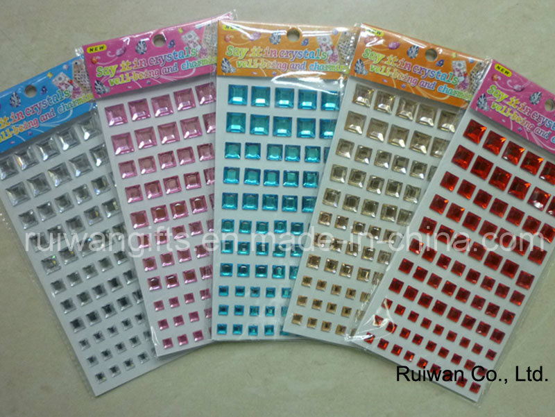 Acrylic Crystal Rhinestone Sticker for Mobile Phone