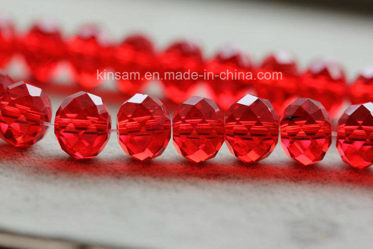 4-12 mm Red Edge Crystal Glass Beads