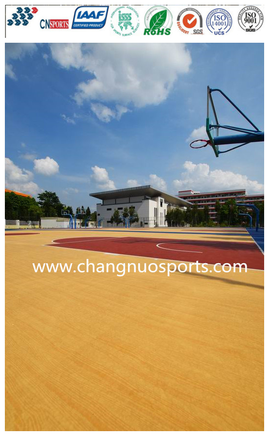Shock Absorption Bastketball Court of High Elasticity