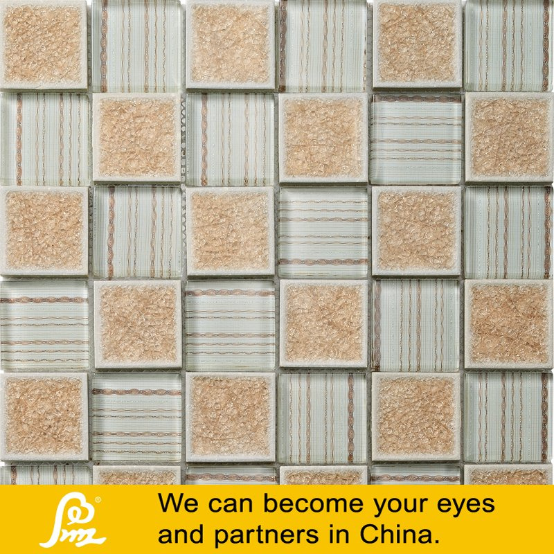Ceramic Mosaic with Cracker Art and Wall Paper (C03)