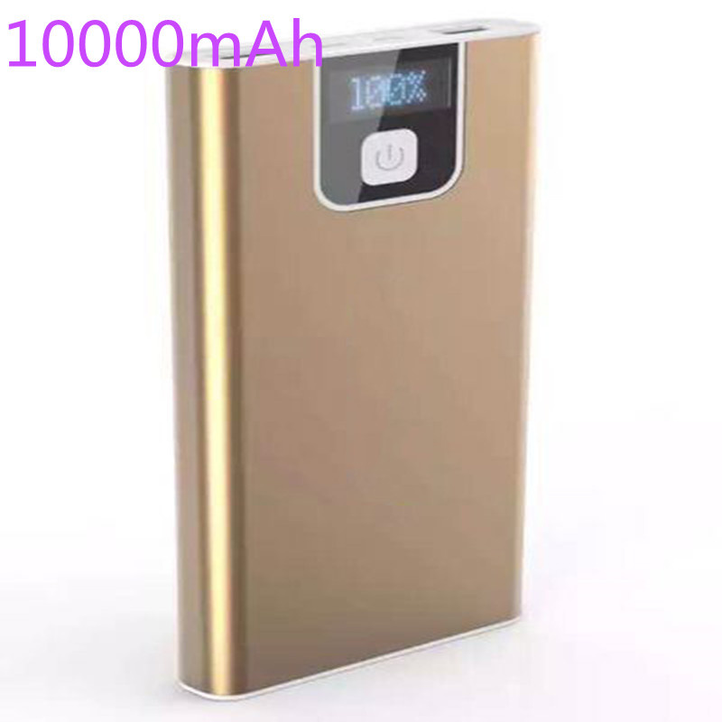 Alloy Cover Plus Asb Buttom Mobile Charger 10000mAh Power Bank with LCD