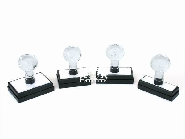 Crystal Handle Flash Stamps with Spring